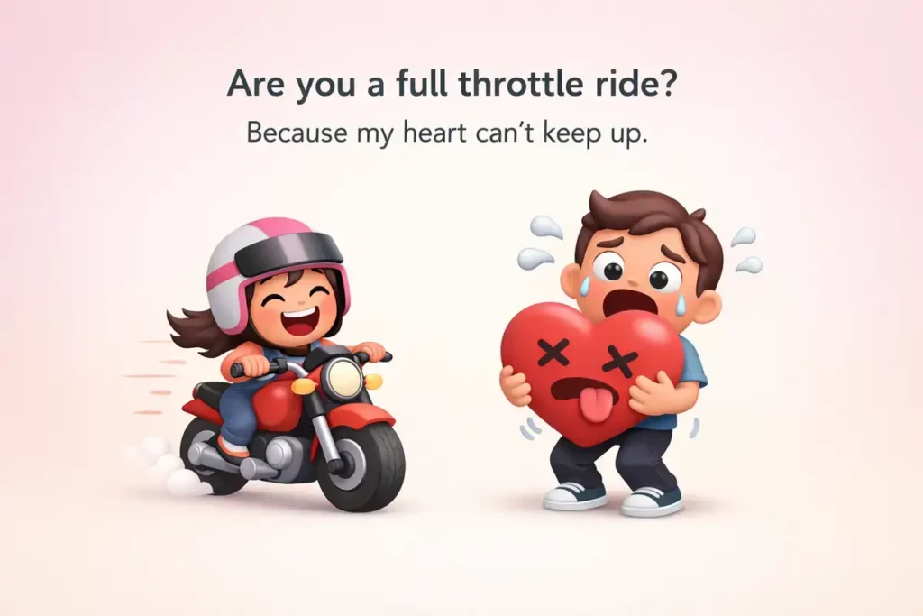 Flirty Motorcycle Pick Up Lines