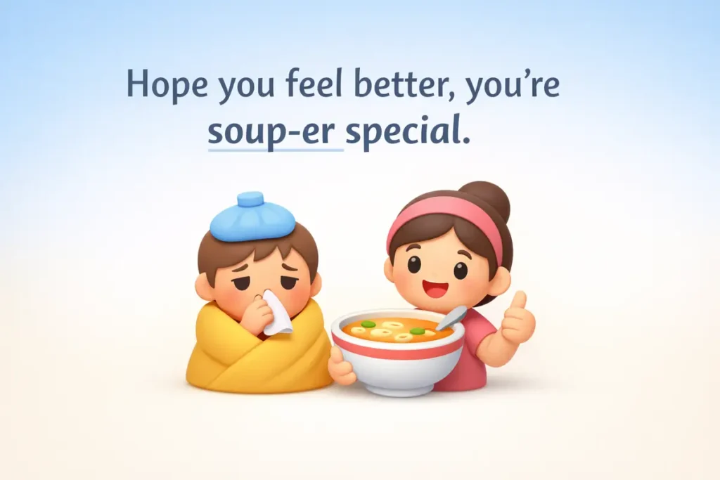 Funny Get Well Soon Puns For Texts