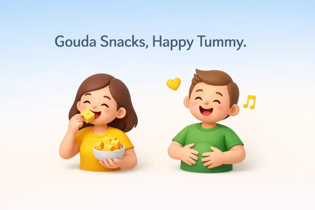 Gouda Cheese Snack Time Puns