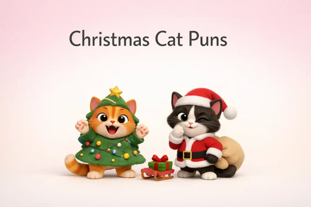 Christmas Cat Puns