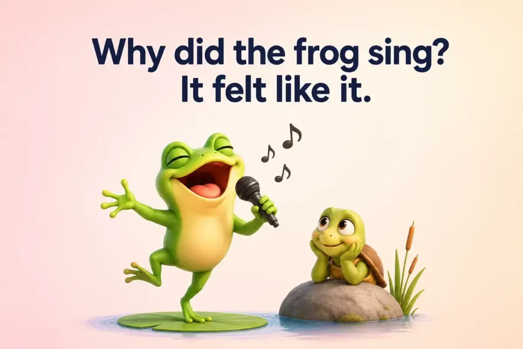 Frog Jokes and Puns for Social Media Captions