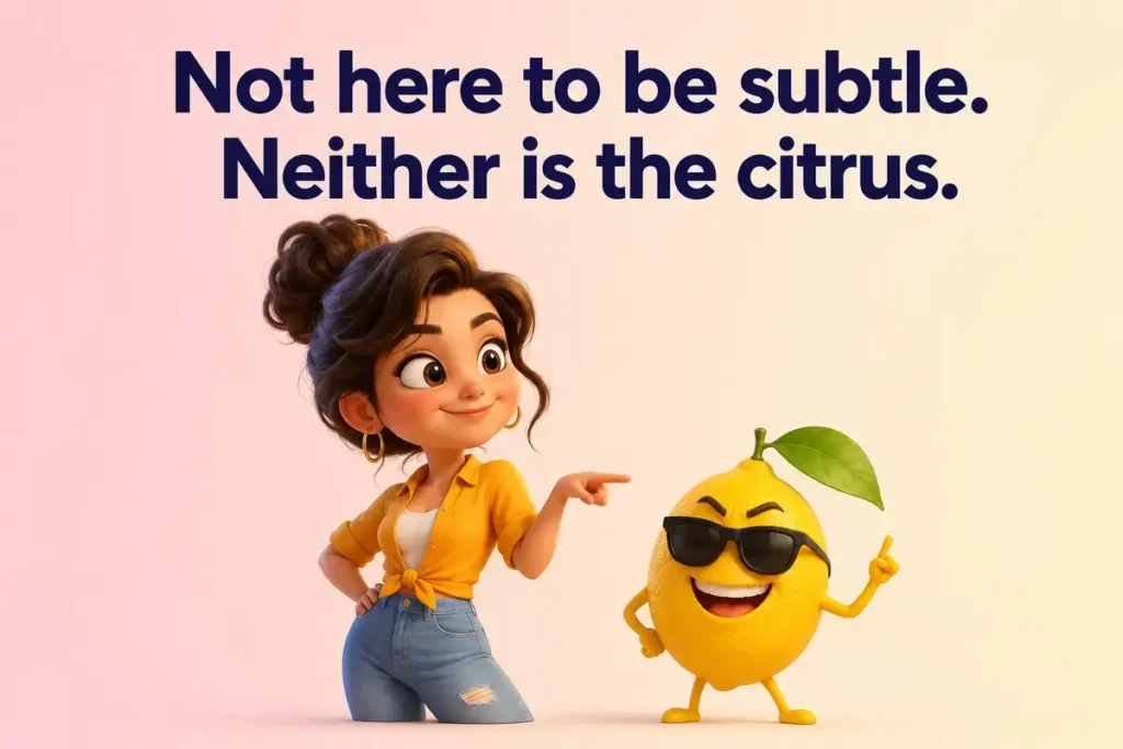 Tangerine Puns for Social Media Captions