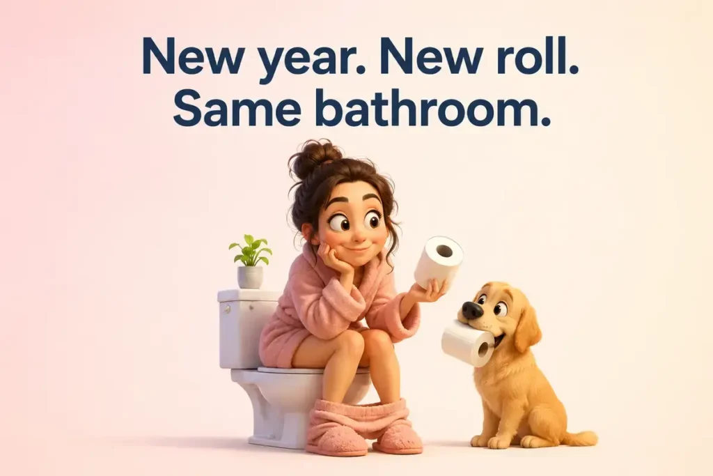 Toilet Paper Puns for New Year