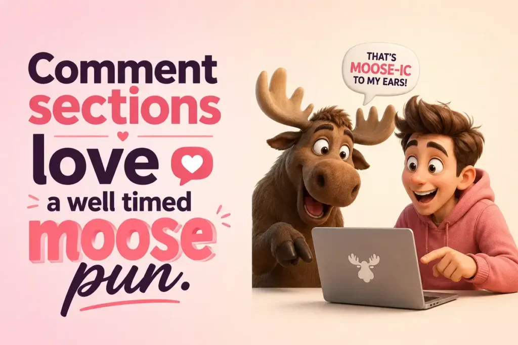 Moose Puns For Social Media Posts